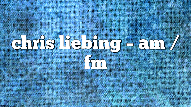 chris liebing – AM / FM